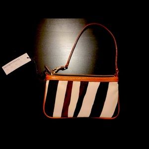 Dooney & Burke Zebra wristlet
